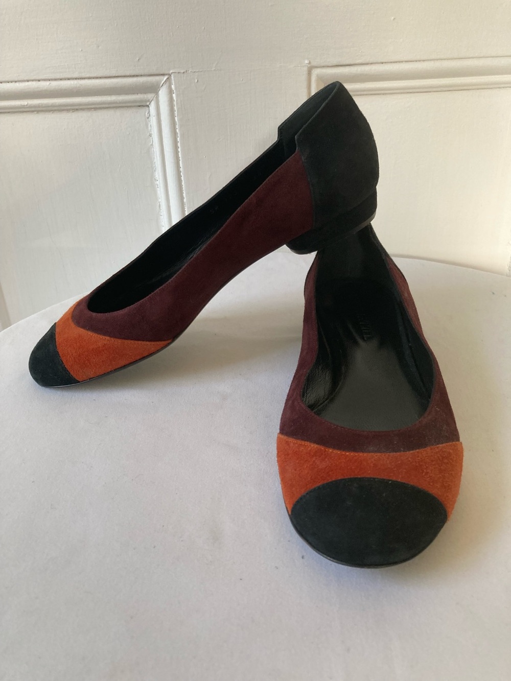 Sonia Rykiel Italian colorblock flats 38 Excellent condition